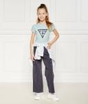 Футболка детская Guess с рукавами-фонариками, голубой - фото 2