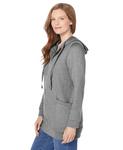 Куртка-туника с капюшоном на молнии большого размера Woman Within, Medium heather grey - фото 3