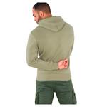 Худи Alpha Industries Basic, зеленый - фото 2