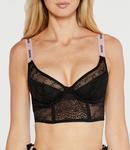 Бюстгальтер Hugo Bodywear CROP TOP SPORTY LACE, черный - фото