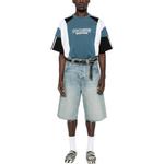 Футболка с панелями и полосками Martine Rose, синий - фото 3