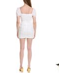 JL LUXE Собранное мини-платье, белый - фото 2