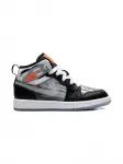 Кроссовки Jordan 1 Mid SS X-Ray Jordan Kids, черный - фото 2