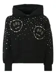 Худи с кристаллами Barrow kids, черный - фото