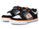 Кроссовки DC Kids Pure Elastic, Black/Grey/Orange - фото