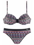 Комплект бикини LASCANA, цвет schwarz/bunt - фото 2