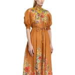 Платье миди Alight Swing Zimmermann, коричневый - фото 8