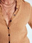 Кардиган Diane Pointelle Boden, Camel - фото 2
