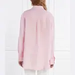 Льняная рубашка свободного кроя Samsøe Samsøe, розовый - фото 2