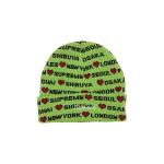 Шапка Supreme Hearts Beanie, цвет Lime - фото