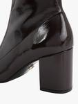 Strut Patent Block Heel ботильоны Carvela, Dark Brown - фото 5