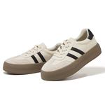 Женские скейтерские кроссовки FOXER бежевые, цвет экрю/серебро - фото 7