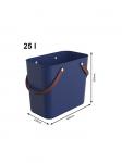 Шоппер Rotho Einkaufskorb classic 25 l ALBULA, цвет Iris dunkelblau ged. - фото 3