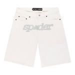 Шорты Sp5der V3 Logo Denim Short, White - фото