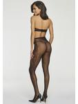 PETITE FLEUR GOLD Черные сетчатые колготки - фото 2