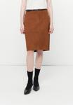 Юбка Samsøe Samsøe VANA MIDI SKIRT, Tortoise Shell/Brown - фото