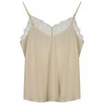 Футболка без рукавов Only Lsuhoney Cupro, бежевый - фото