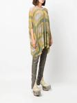 Топ Minerva с драпировкой и геометричным принтом Rick Owens, желтый - фото 3