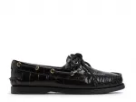 Оригинальные лодочные туфли с 2 отверстиями Sperry, Black - фото 2