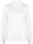 Шелковая рубашка Helmut Lang, белый - фото