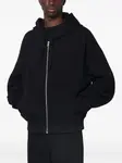 Худи на молнии Alexander McQueen, черный - фото 3