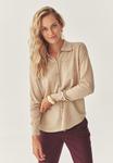 Блуза TATUUM Button-down blouse, Beige Melange/Beige - фото
