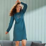 Ночная рубашка Erwin Müller, бензиновый - фото 2