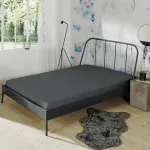 Простыня Bio Fitted Sheet Munich" anthracite 180x200 cm - 200x200 cm" Erwin Müller - фото 4