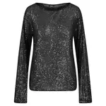 Лонгслив Urban Classics Sequins, черный - фото 3