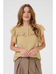 Блузка CULTURE, бежевый - фото