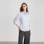 ELLE Рубашка Women's Stripes Lapel - фото 4