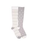 Женские компрессионные уютные носки (2 шт в упаковке) MUK LUKS, Grey pack - фото