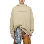 Худи с логотипом Stud Acne Studios, хаки - фото 3