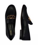 Мокасины кожаные Guess lord Martynas, черный - фото 4