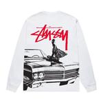 Лонгслив Stussy Beat Crazy 'White', белый - фото 2
