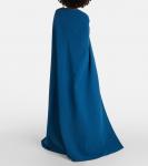 Платье из крепа с накидкой Cinza Safiyaa, Poseidon - фото 3