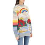 Свитшот с вышивкой Smile Stella McCartney, мультиколор - фото 6