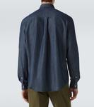 Рубашка из шамбре Dunhill, Light Indigo - фото 4