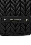 Сумка KARL LAGERFELD WEAVE HOBO, Black-Nickel/Black - фото 5
