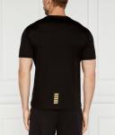 Футболка мужская Ea7 хлопковая однотонная, черный - фото 4