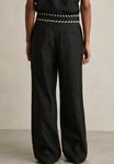 Брюки WIDE-LEG WHIPSTITCH Reiss, черный - фото 4