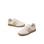 Женские низкие скейтерские кроссовки COMELY, цвет экрю/серебро - фото 9