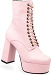 Женские ботильоны LAMODA с шнуровкой, Pink Pu - фото 2