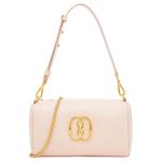 Овчинная портативная сумка через плечо женская розовая BALLY - фото