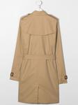 Тренч двубортный Burberry Kids, нейтральный - фото 2