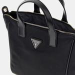 Сумка GUESS Women's Black Triangular Design with Metallic Logo, Black - фото 6