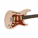 Fender LE American Pro II Stratocaster Thinline в цвете Shell Pink - фото 3