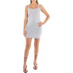 Alexander Wang Слиповое платье Women's Silver Gray - фото 4