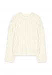 Джемпер NA-KD CABLE SWEATER, Offwhite/White - фото 3