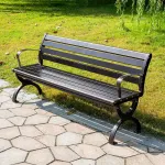 Скамейка садовая Green Water Дельфин, 150x58x74 см (№10), бронза - фото 3